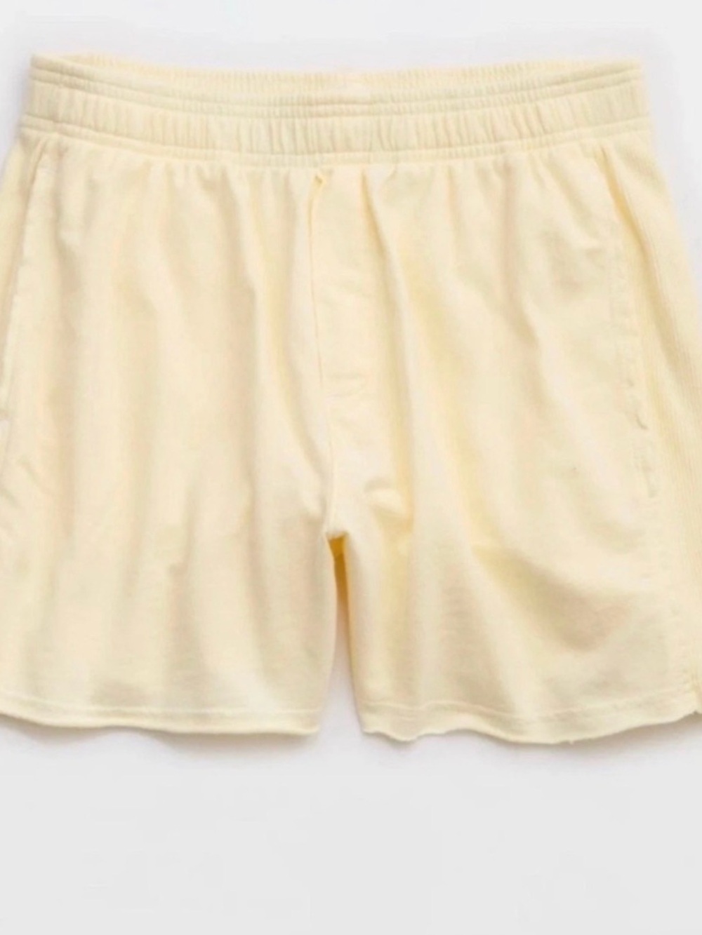 Aerie Let Loose Yellow Casual Elastic Waist Shorts